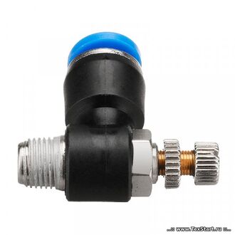 Фитинг цилиндра монтажной колонны цанговый угловой с регулировочным винтом